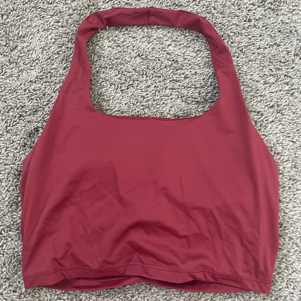 Pink Halter Workout Crop Top/Sports Bra Women’s Size 6
